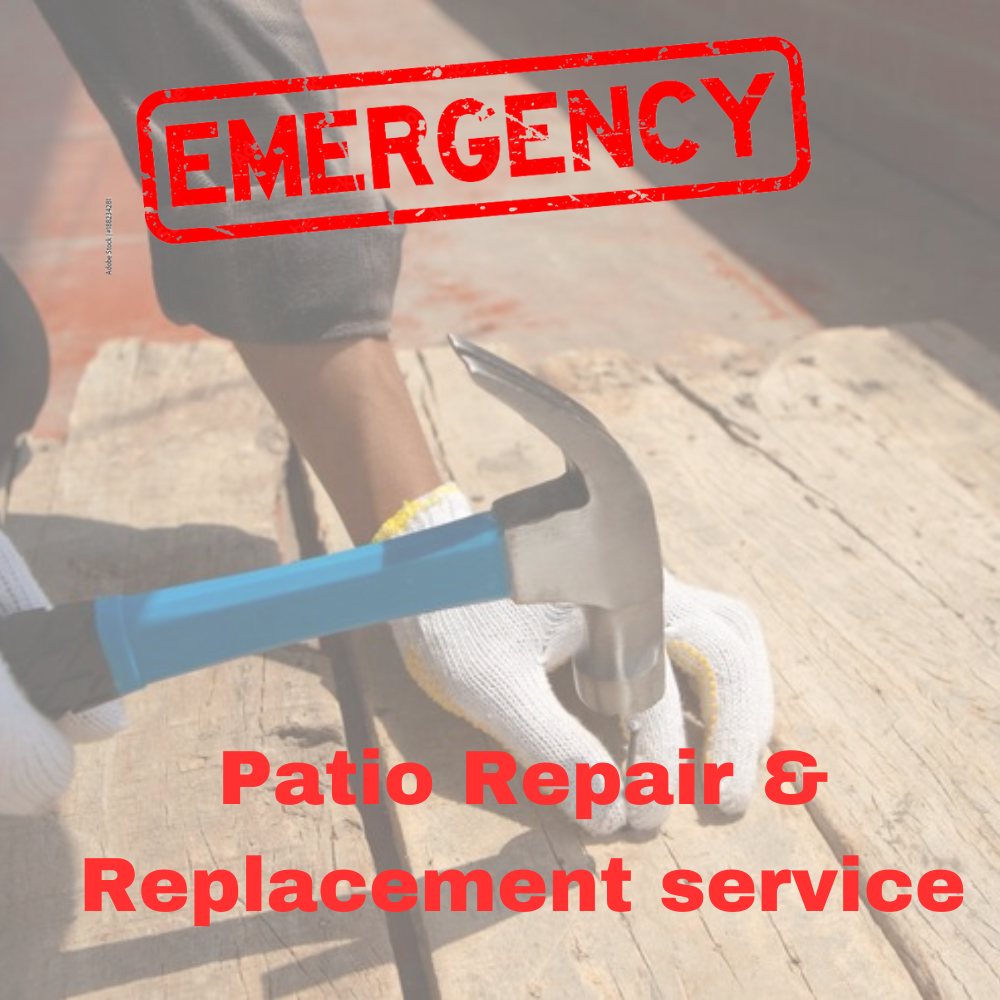 emergency patio Repair Replacement service