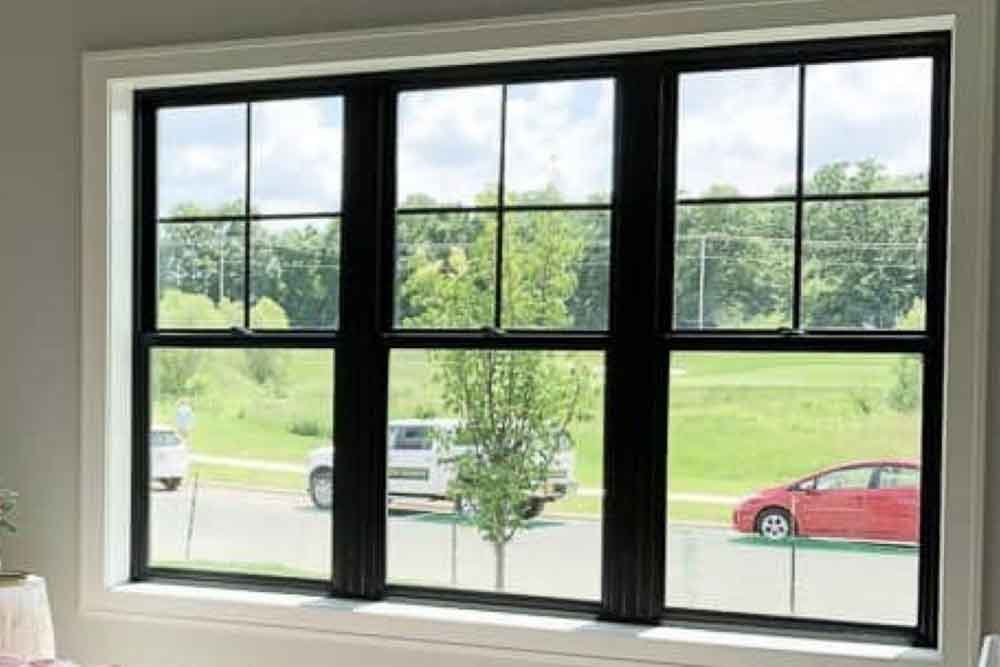 Picture windows bringing maximum natural light and scenic views