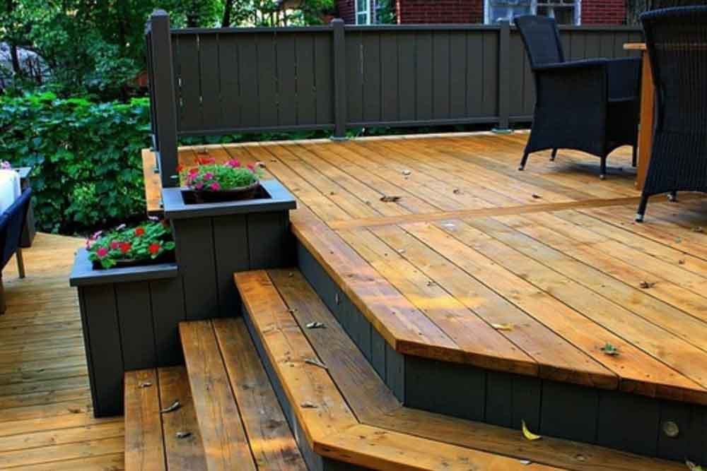 Classic wooden deck offering simple and accessible outdoor space